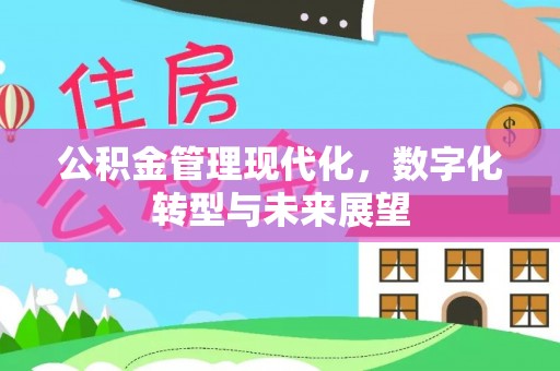 阳信公积金管理现代化，数字化转型与未来展望
