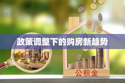 阳信政策调整下的购房新趋势